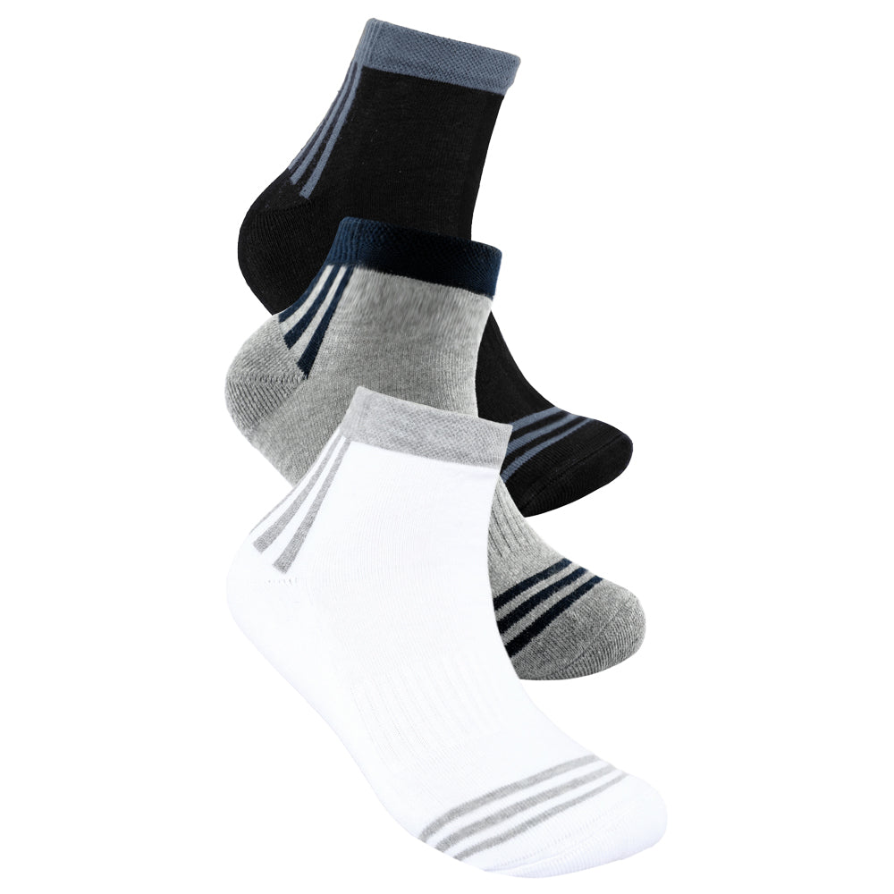 ACTIV SHORT SOCKS-P*3 - WHITE