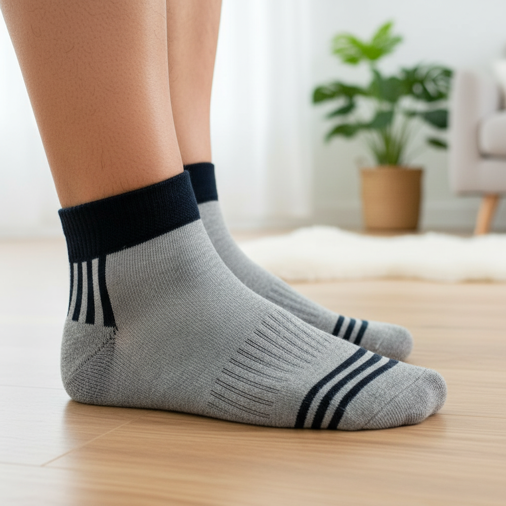 ACTIV SHORT SOCKS-P*3 - WHITE