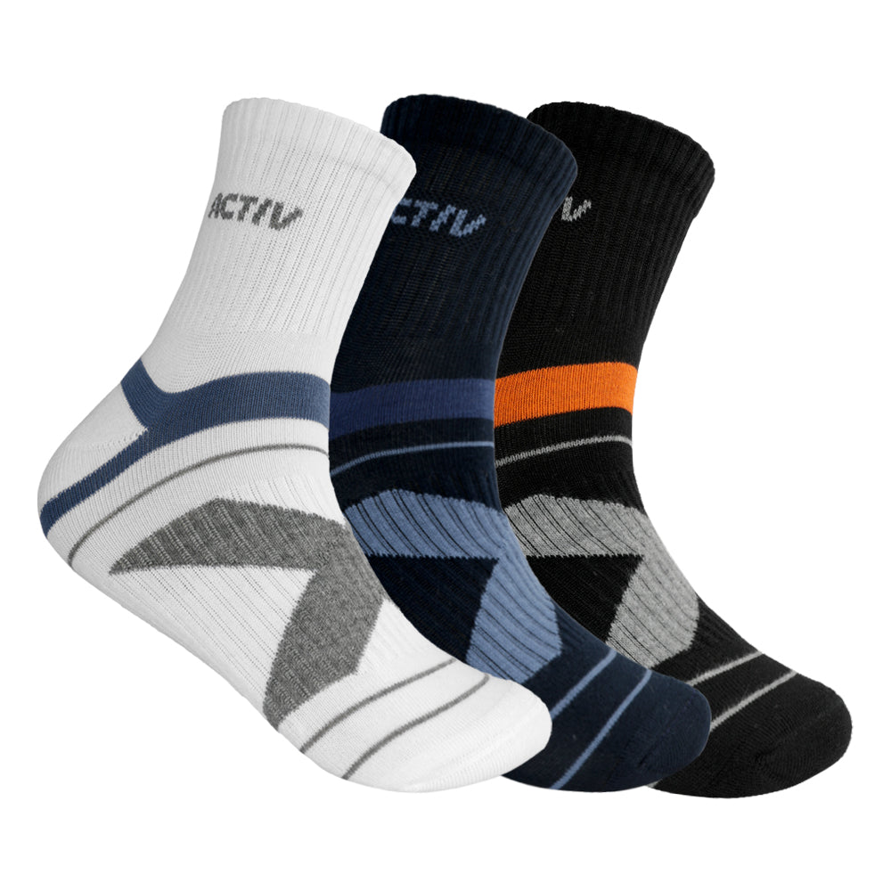 ACTIV SOFT ANKLE SOCKS-P*3 - COLORS