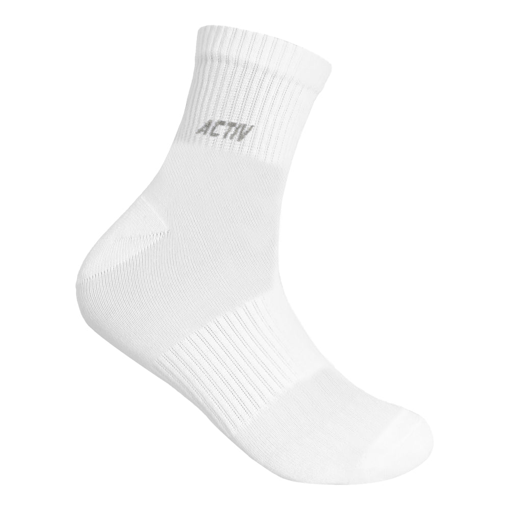 ACTIV H-TOWEL LONG SOCKS-P*3- WHITE