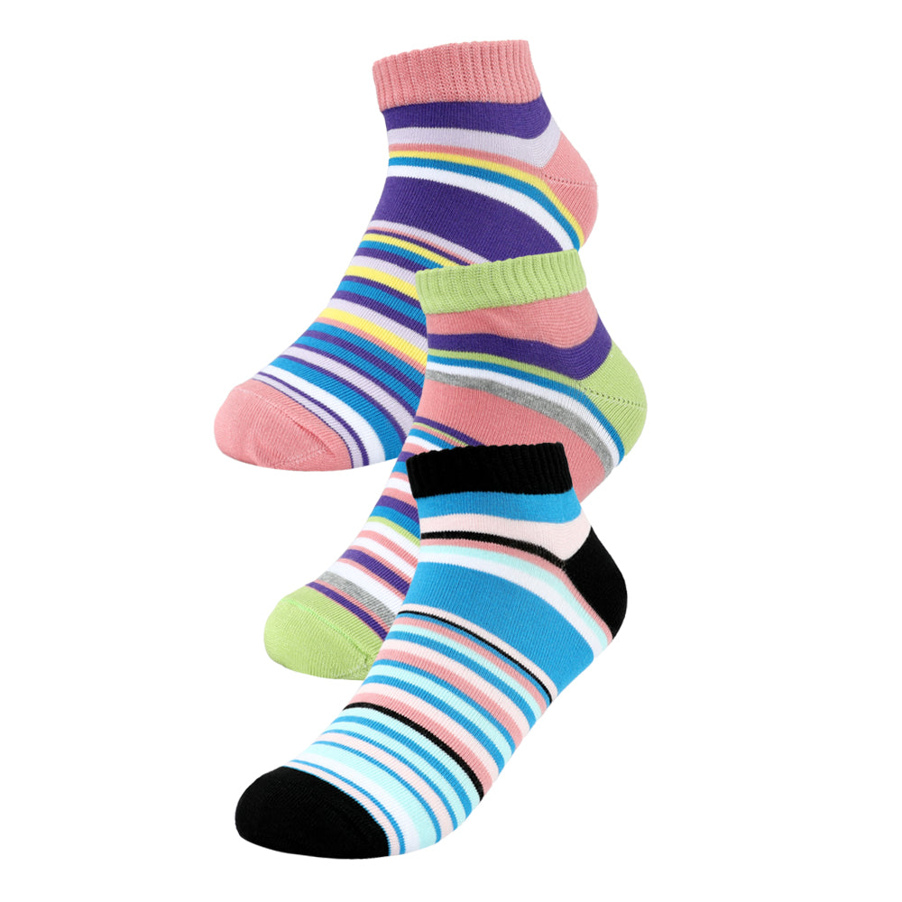 ACTIV SOFT ANKLE SOCKS-P*3 - COLORS