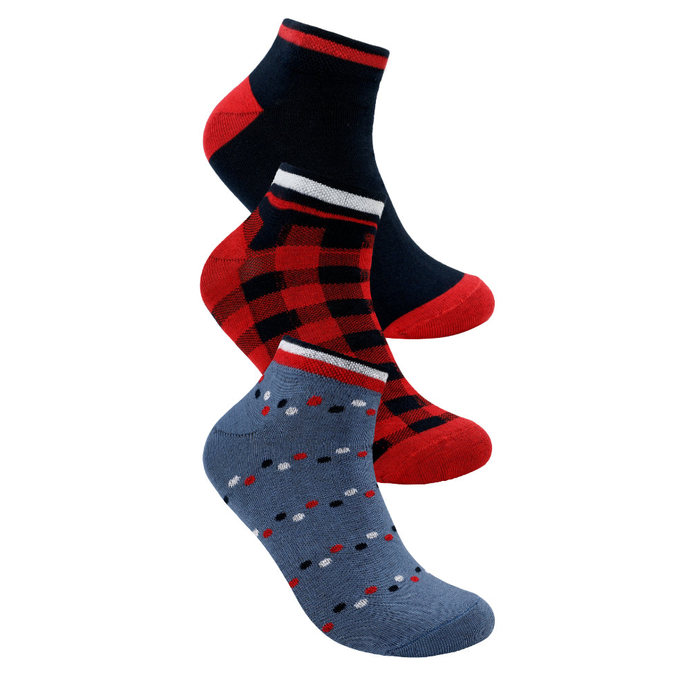ACTIV SOFT SHORT SOCKS-P*3 - COLORS
