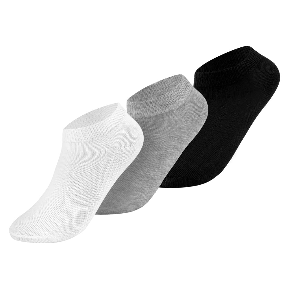 ACTIV SOFT ANKLE SOCKS-P*3 - BLACK*WH