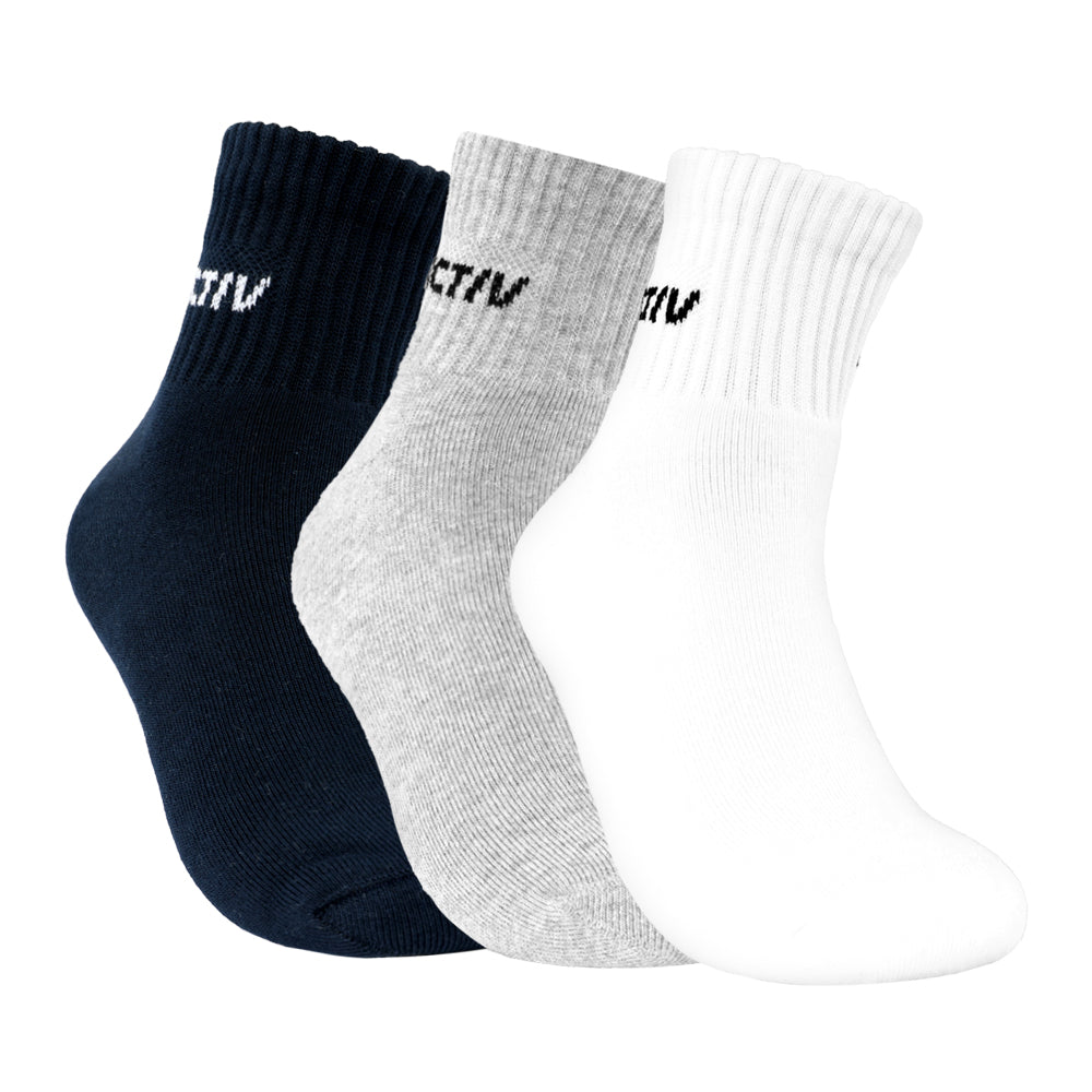 ACTIV TOWEL SHORT SOCKS-P*3- COLORS