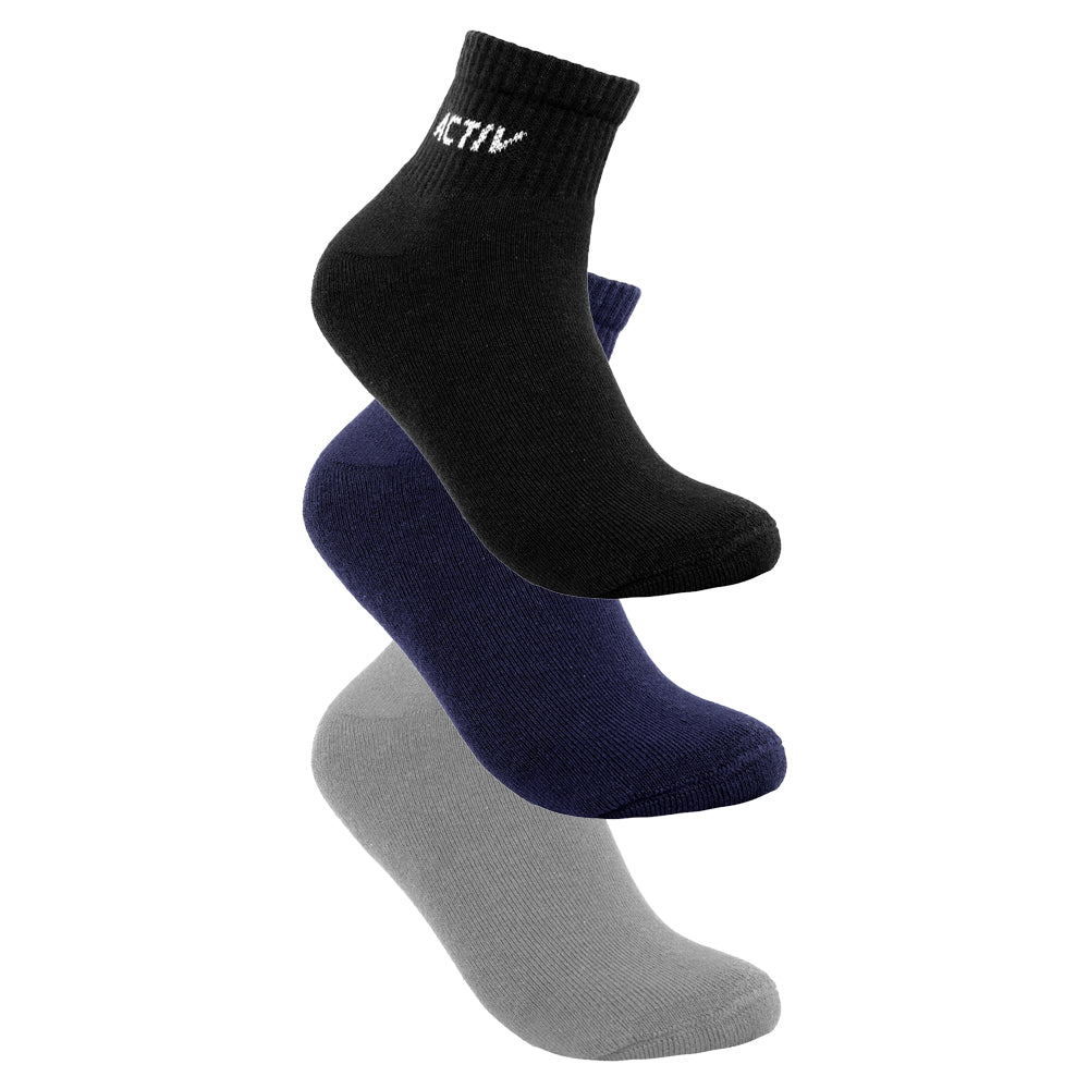 ACTIV H-TOWEL ANKLE SOCKS-P*3 - COLORS