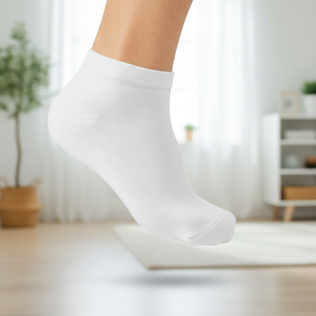 ACTIV H-TOWEL ANKLE SOCKS-P*3- WHITE