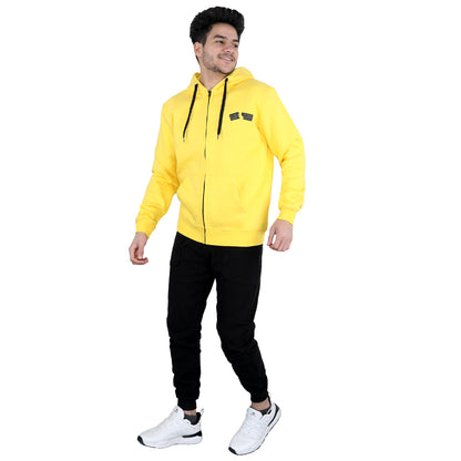 ACTIV GRPH ZIP HDIE SWEATSHIRT - YELLOW