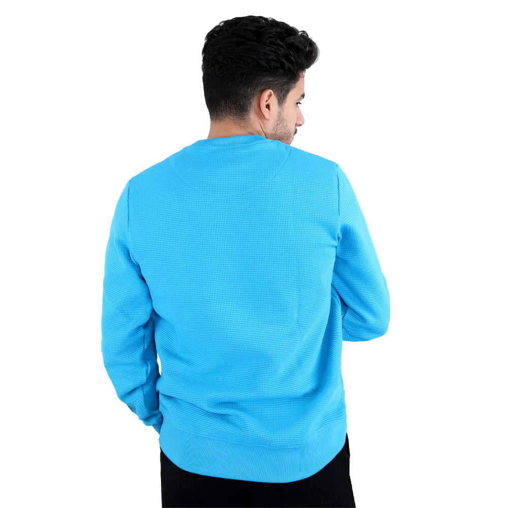 ACTIV BASIC R.NECK SWEATSHIRT - TURQUOIS