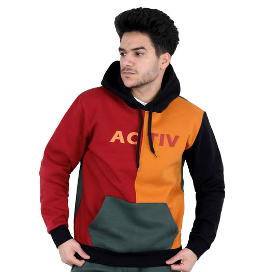 ACTIV CROW HOODIE SWEATSHIRT - Burgundy*Olive*Camel*Black