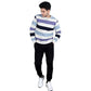 ACTIV STRIPPED R.NECK SWEATSHIRT - Chanet*Purple