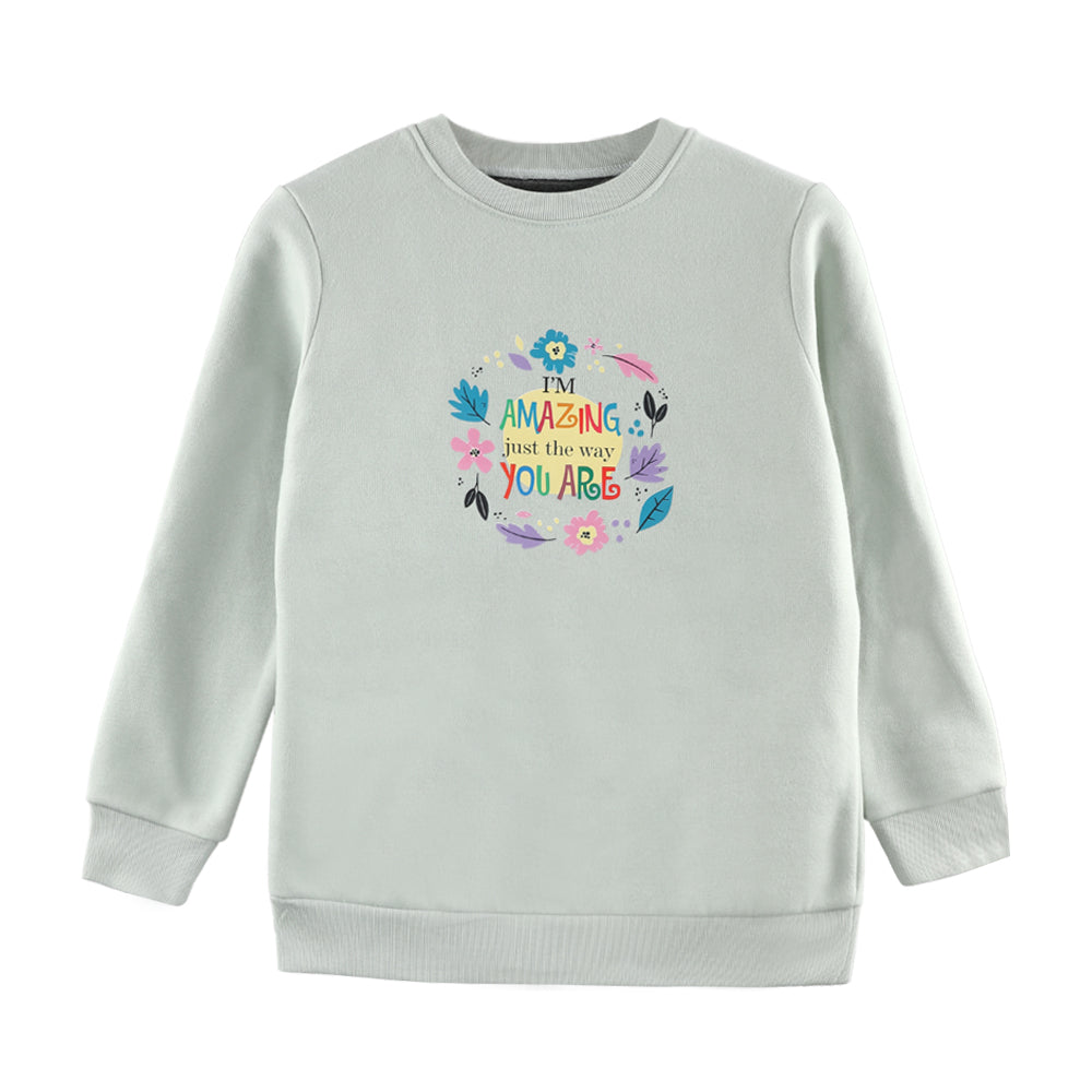 ACTIV GRAPHIC R.NECK SWEATSHIRT - MINT