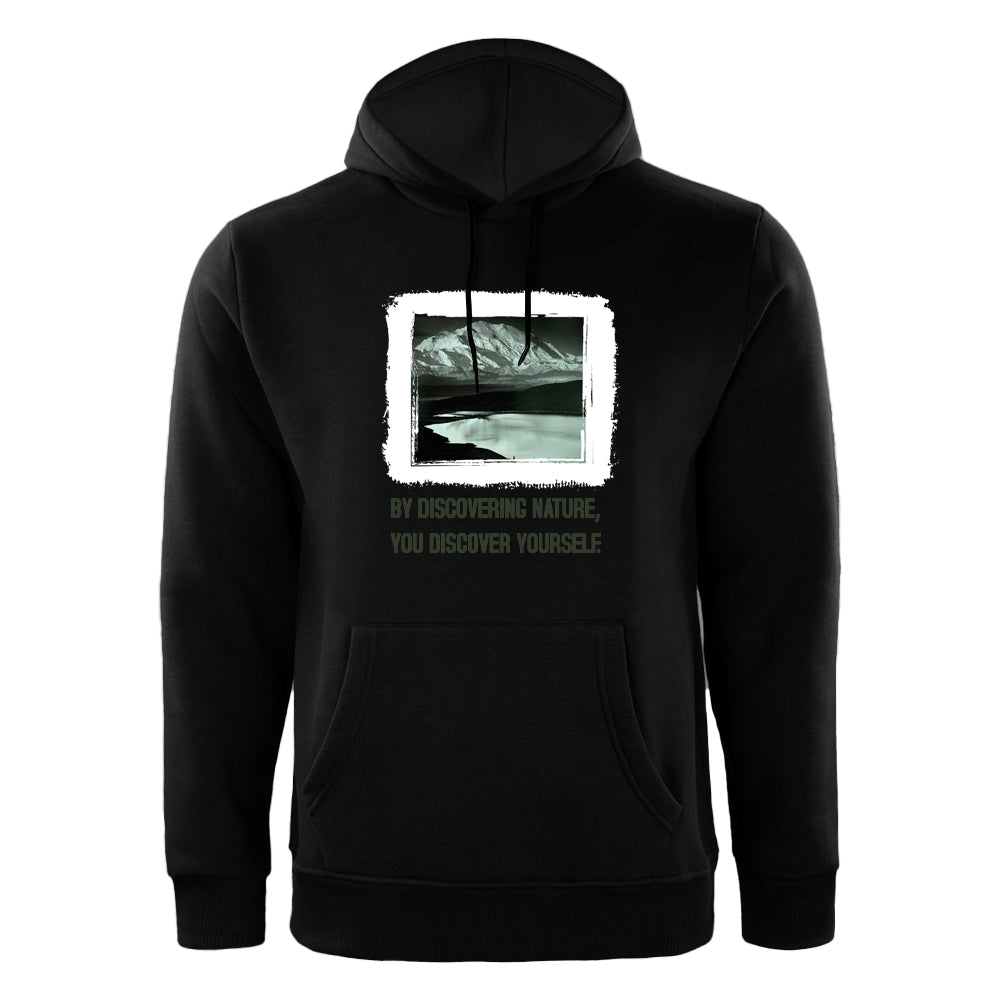 ACTIV GRAPHIC HOODIE SWEATSHIRT - BLACK