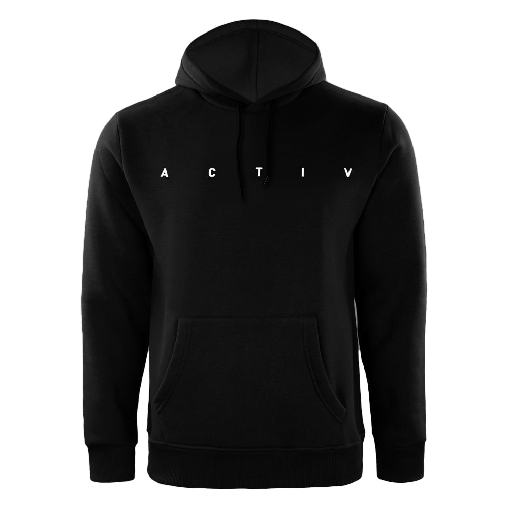 ACTIV GRAPHIC HOODIE SWEATSHIRT - BLACK