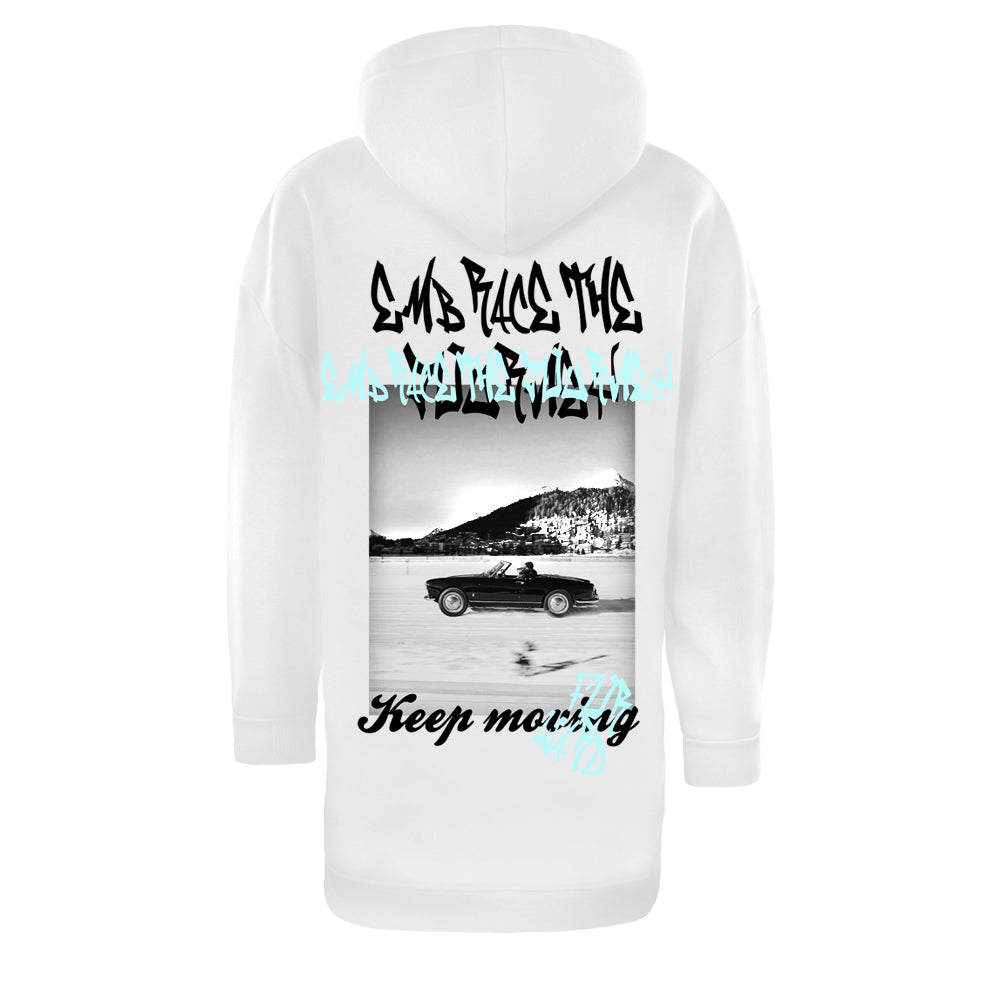 ACTIV GRAPHIC HOODIE SWEATSHIR - WHITE
