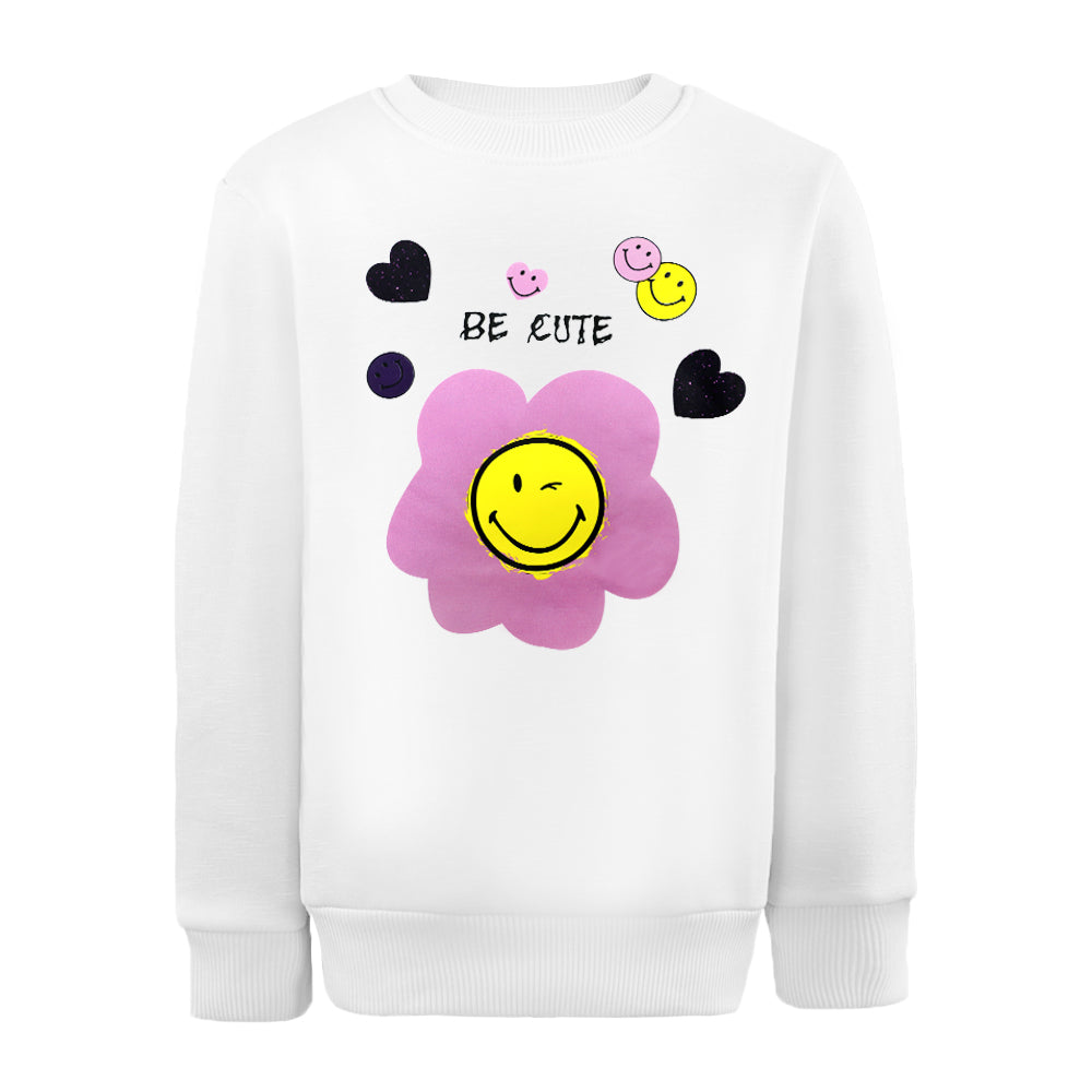 ACTIV GRAPHIC R.NECK SWEATSHIRT - WHITE