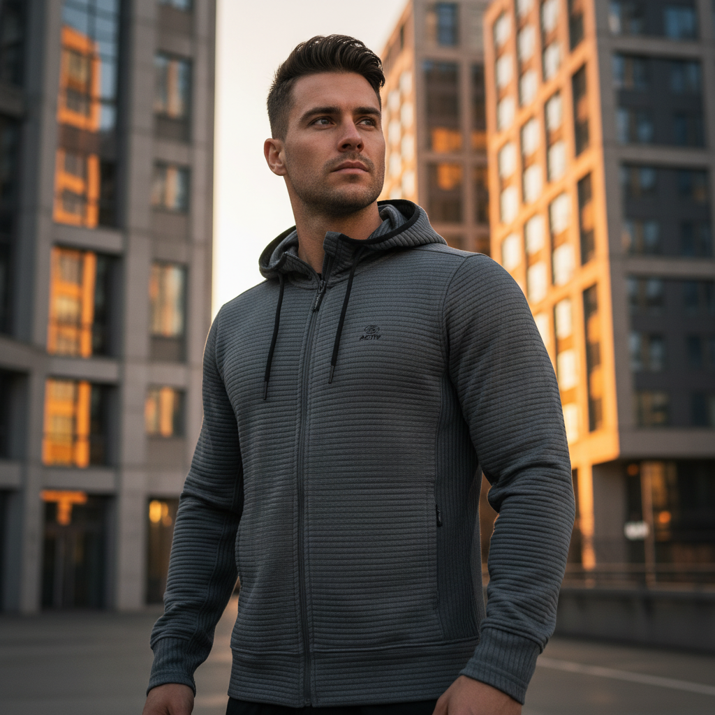 ACTIV EMP HOODIE SWEATSHIRT - GREY