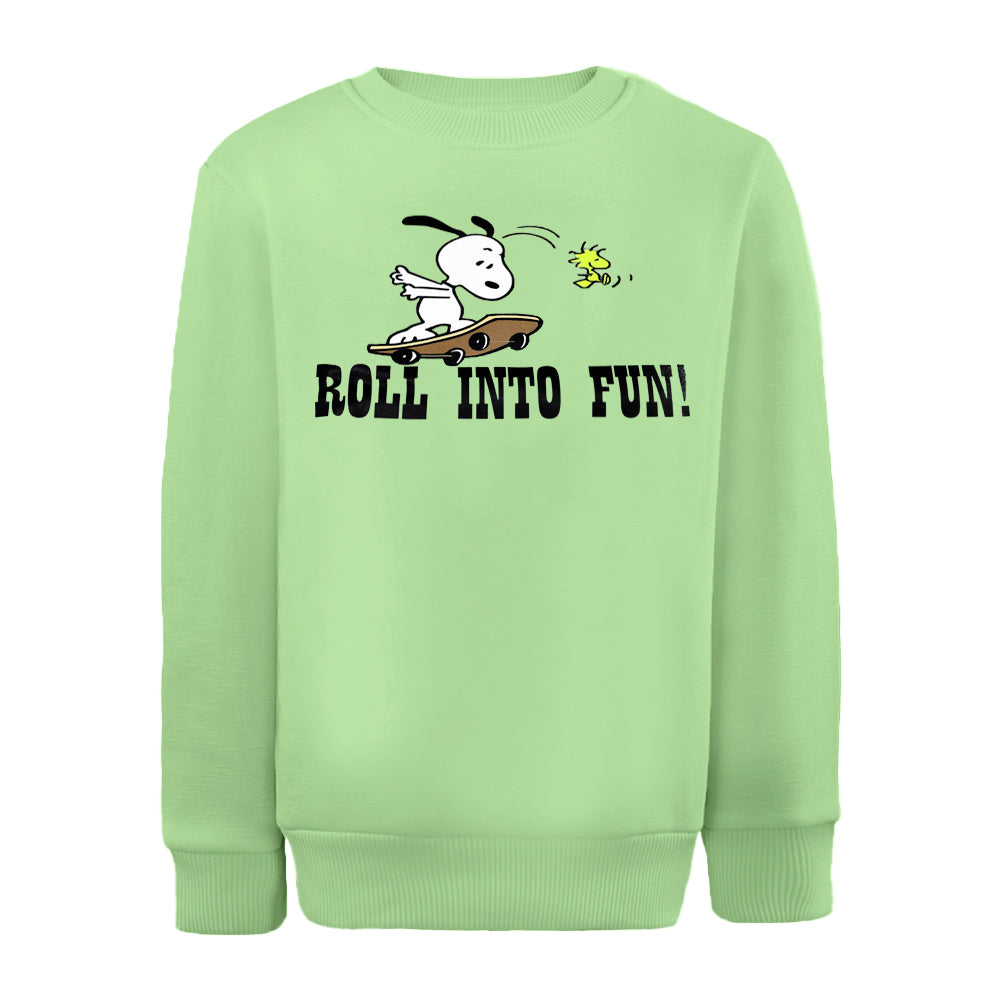 ACTIV GRAPHIC R.NECK SWEATSHIRT - MINTGREE