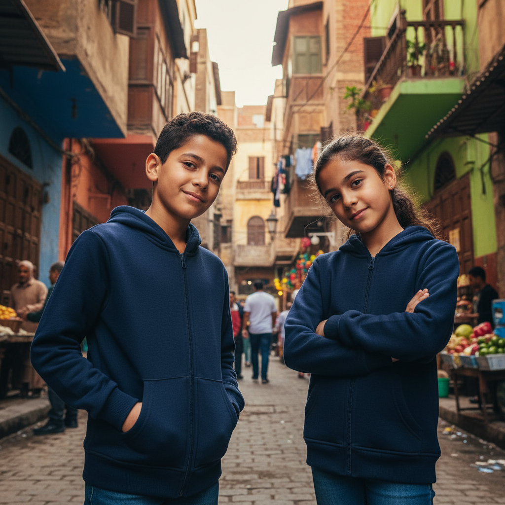 ACTIV BASIC HOODIE SWEATSHIRT - NAVY