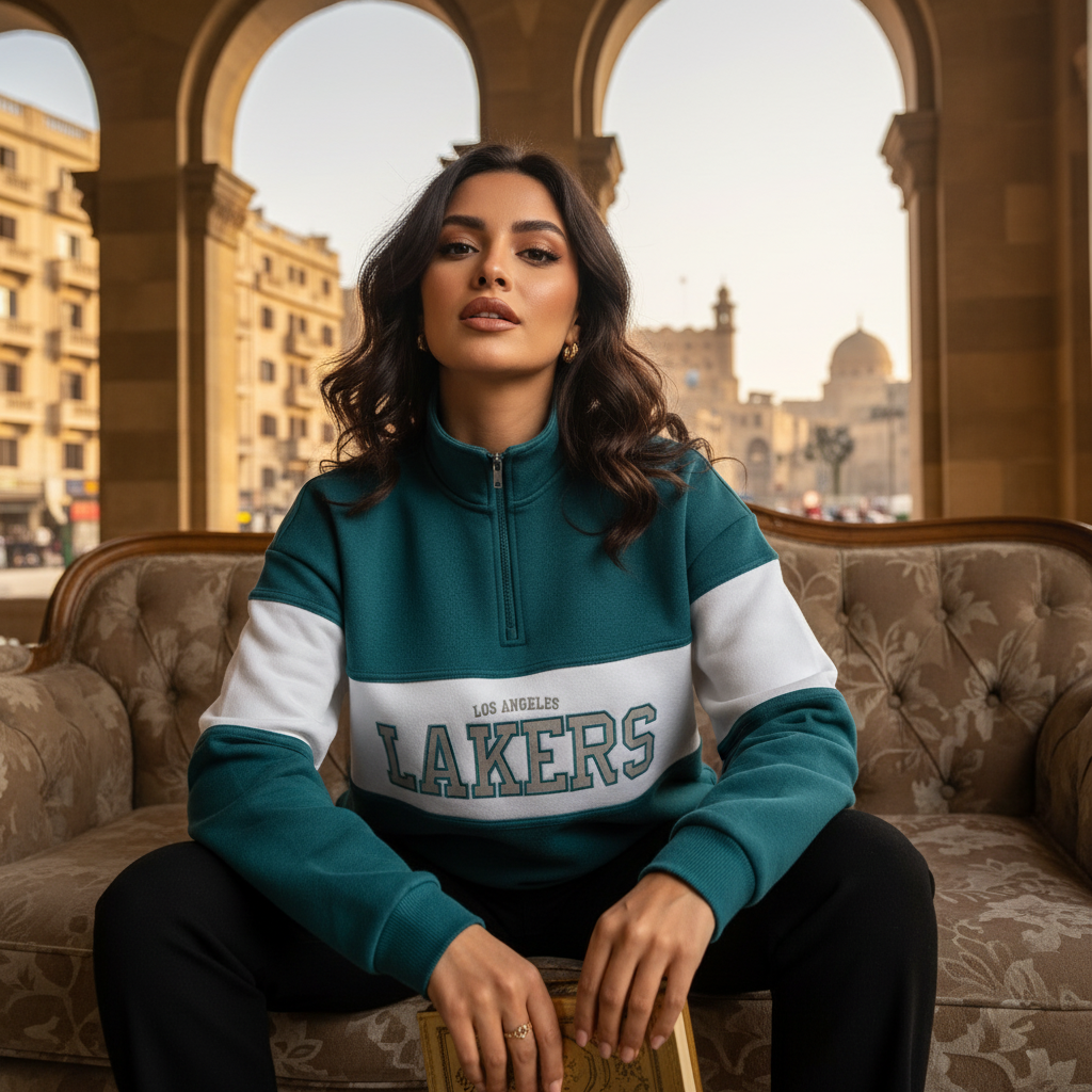 ACTIV CROW H.ZIPPER SWEATSHIRT - GANZARY