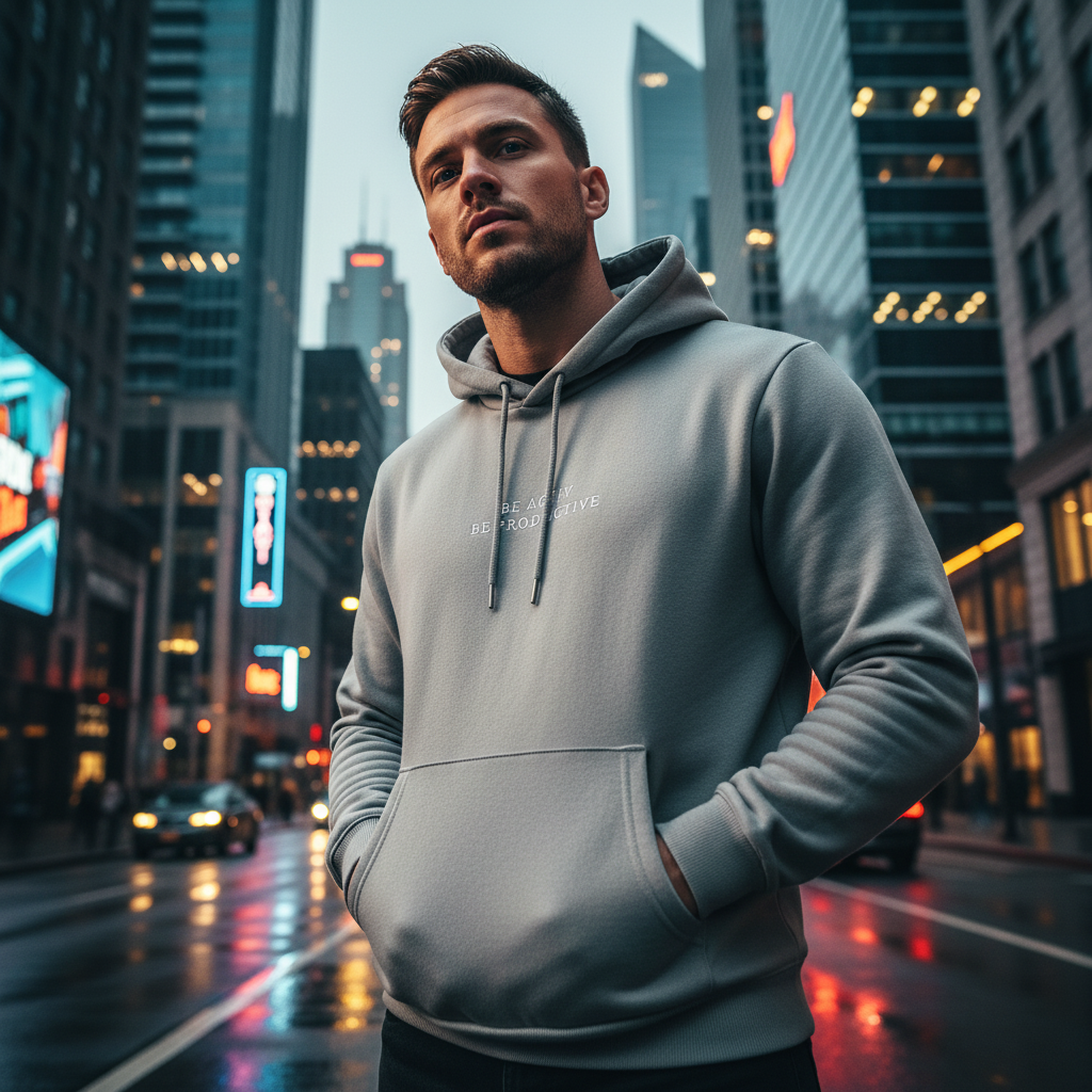 ACTIV EMP HOODIE SWEATSHIRT - GREY