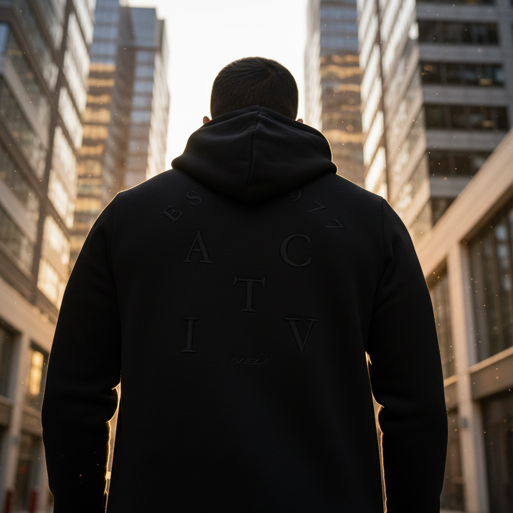 ACTIV EMP HOODIE SWEATSHIRT - BLACK