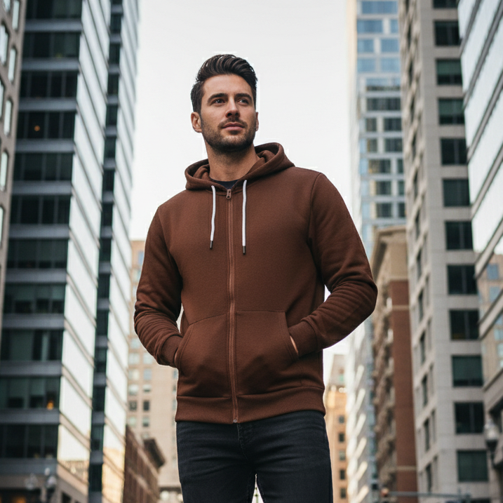 ACTIV EMP HOODIE SWEATSHIRT - BROWN