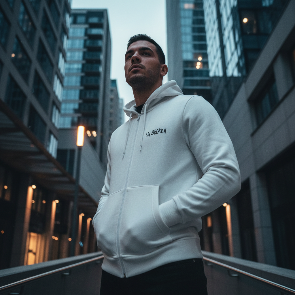 ACTIV GRAPHIC HOODIE SWEATSH - OFFWHITE