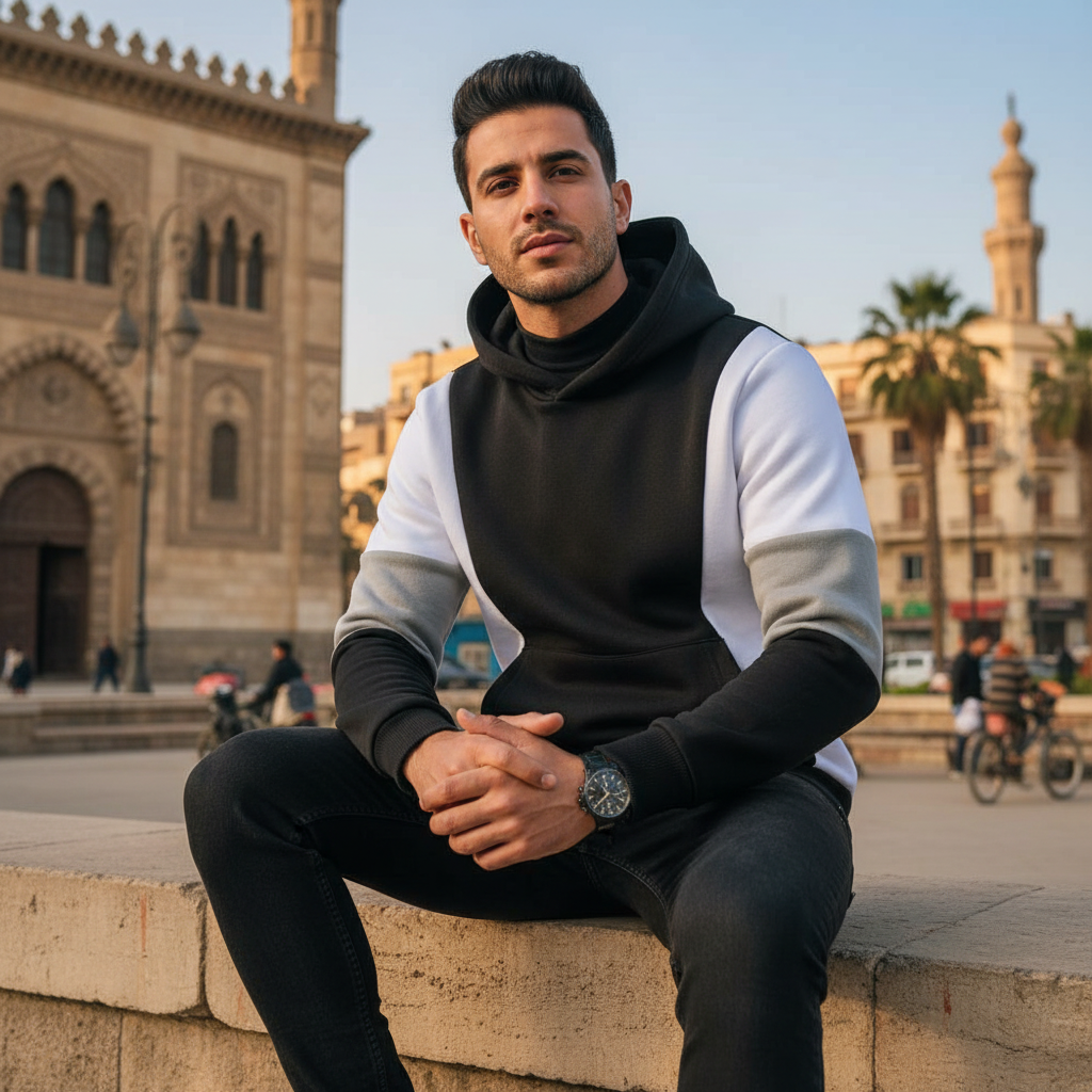 ACTIV CROW HOODIE SWEATSHIRT - BLACK