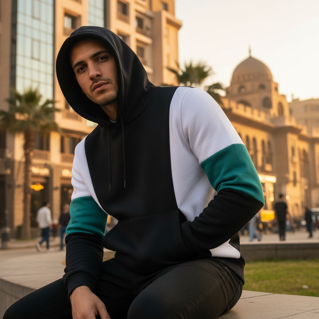 ACTIV CROW HOODIE SWEATSHIRT - NAVY