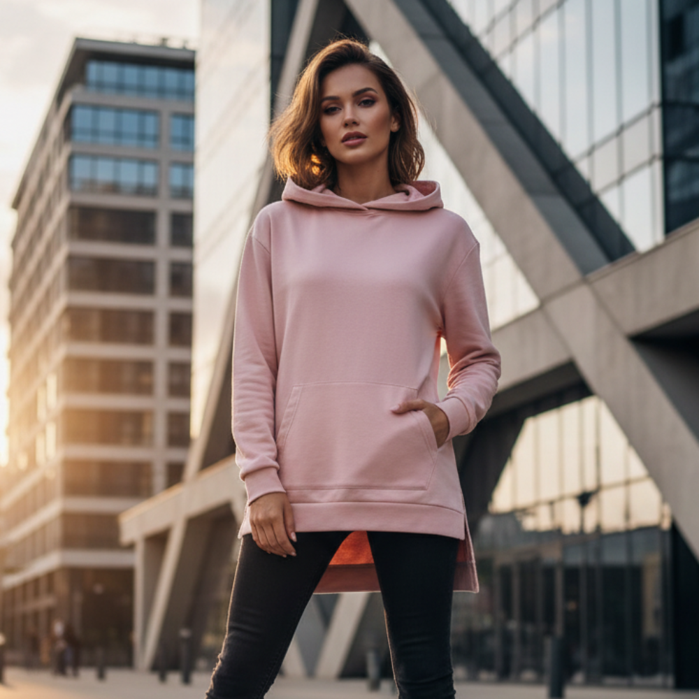 ACTIV BASIC HOODIE SWEATSHIRT - PINK