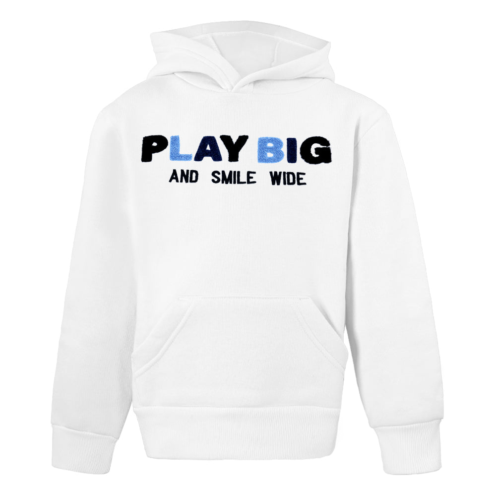 ACTIV EMB HOODIE SWEATSHIRT - WHITE