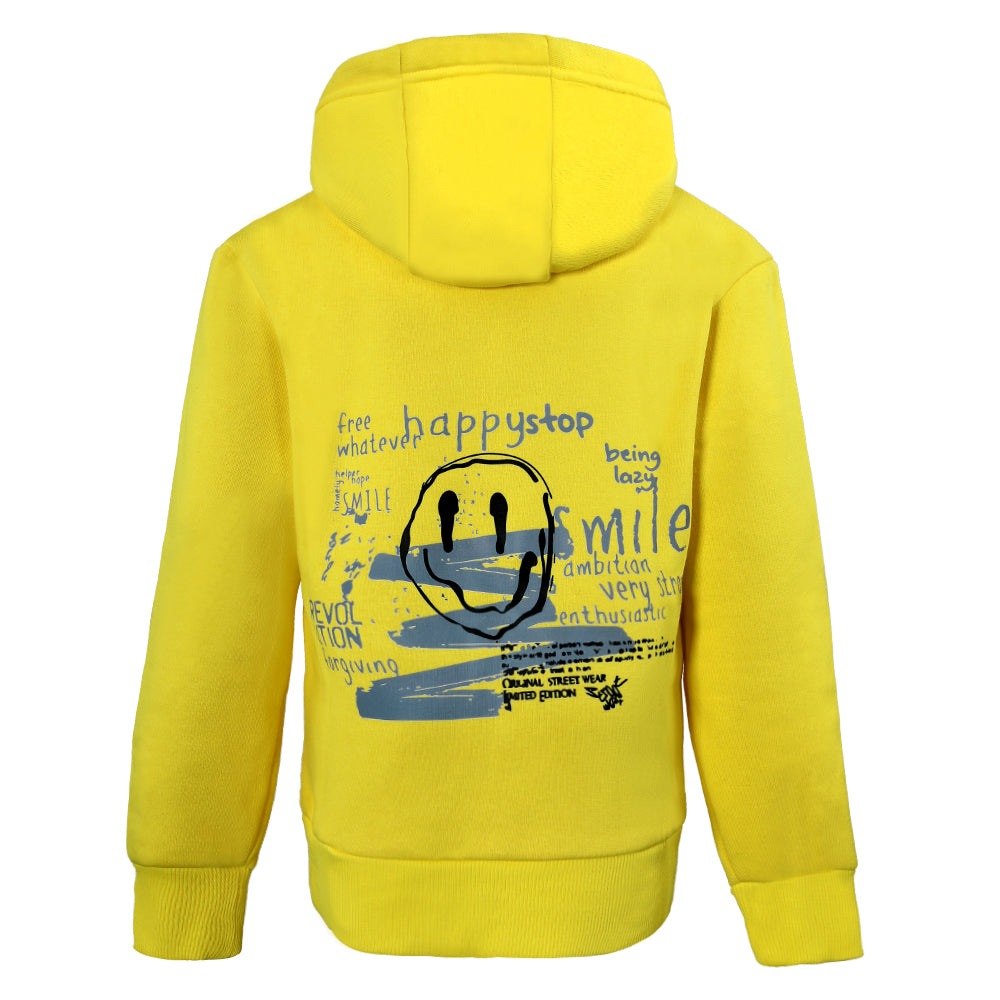 ACTIV GRAPHIC HOODIE SWEATSHIRT - YELLOW