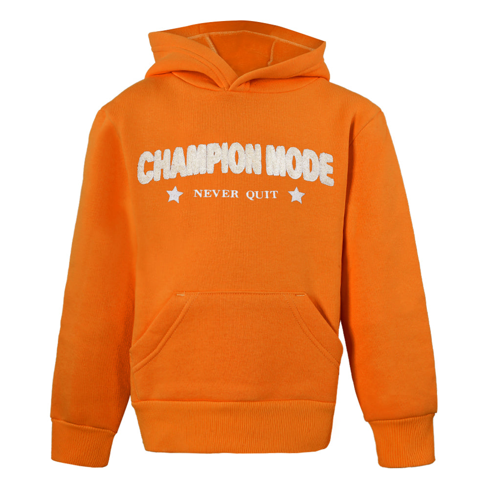 ACTIV EMB HOODIE SWEATSHIRT - CAMEL