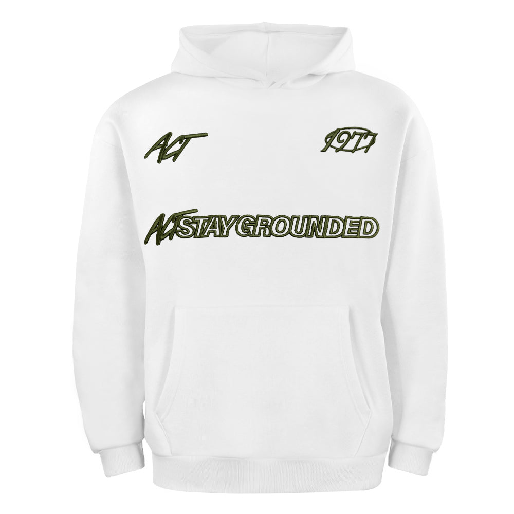 ACTIV GRAPHIC HOODIE SWEATSH - WHITE