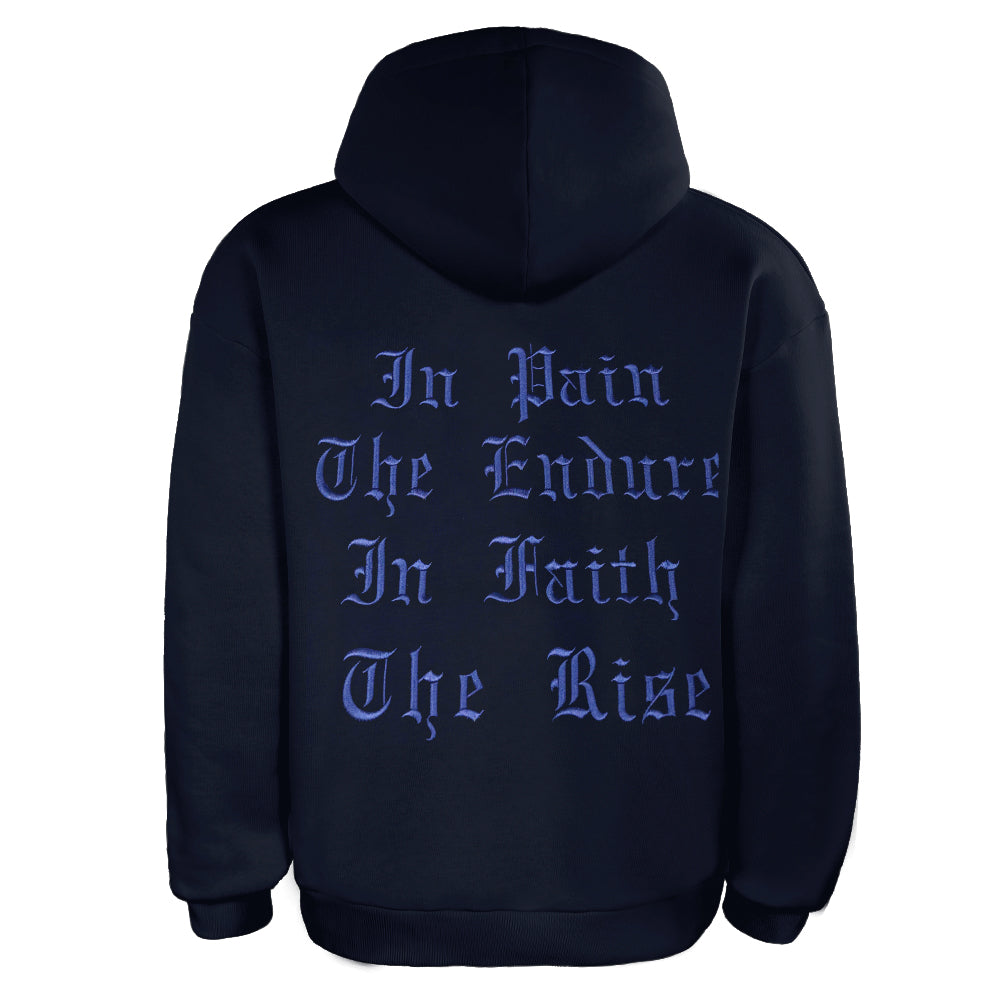 ACTIV EMB HOODIE SWEATSHIRT - NAVY