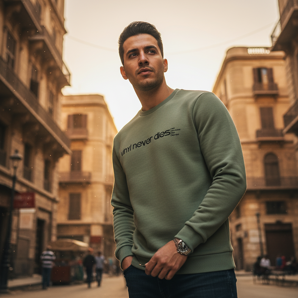 ACTIV GRAPHIC R.NECK SWEATSH - MINTG