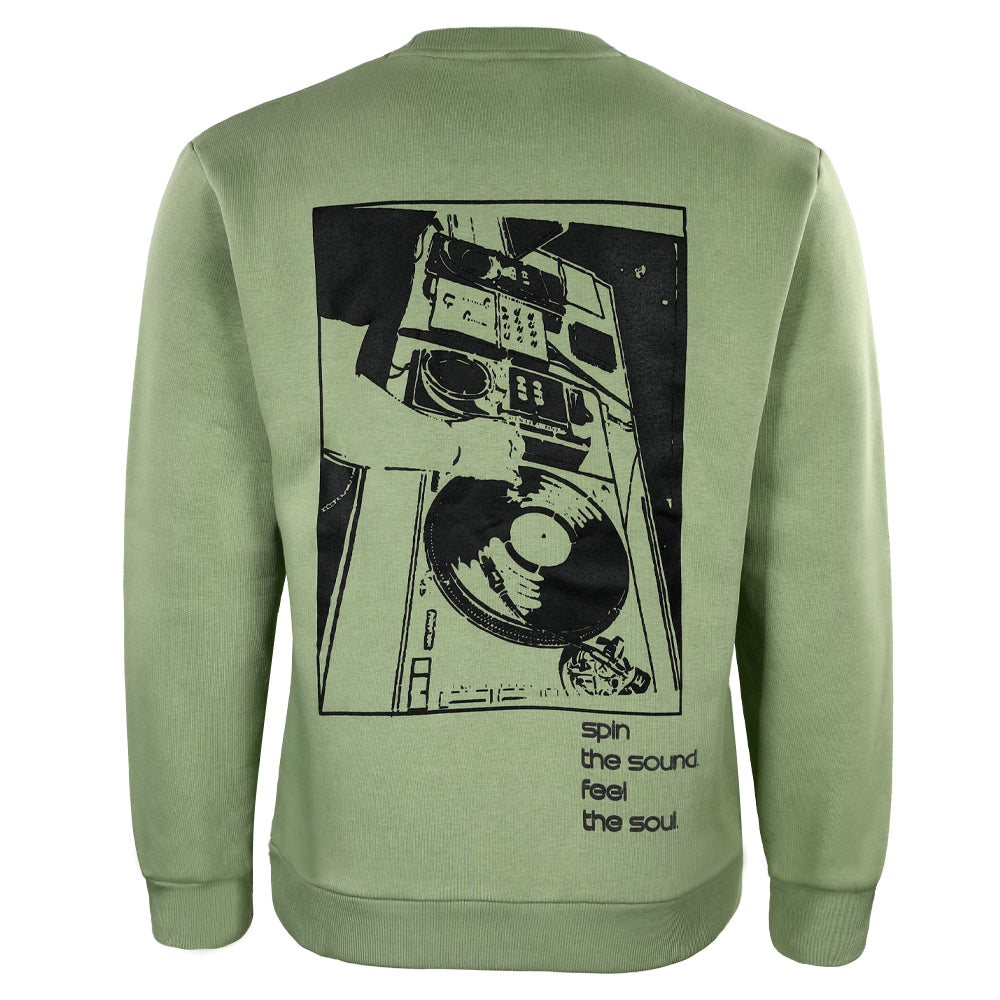 ACTIV GRAPHIC R.NECK SWEATSH - MINTG