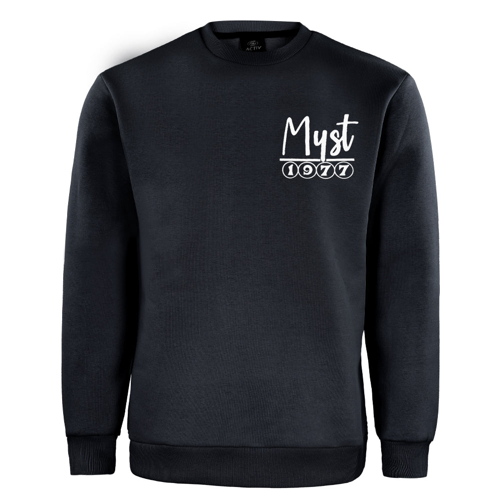 ACTIV GRAPHIC R.NECK SWEATSH - NAVY