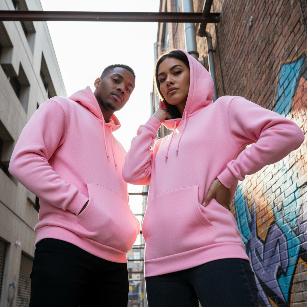 ACTIV BASIC HOODIE SWEATSHIRT - PINK