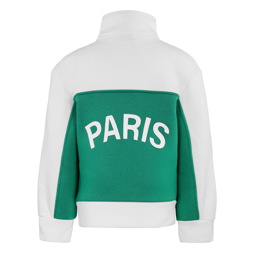 ACTIV CROW H.ZIPPER SWEATSHIRT - OFFWHITE