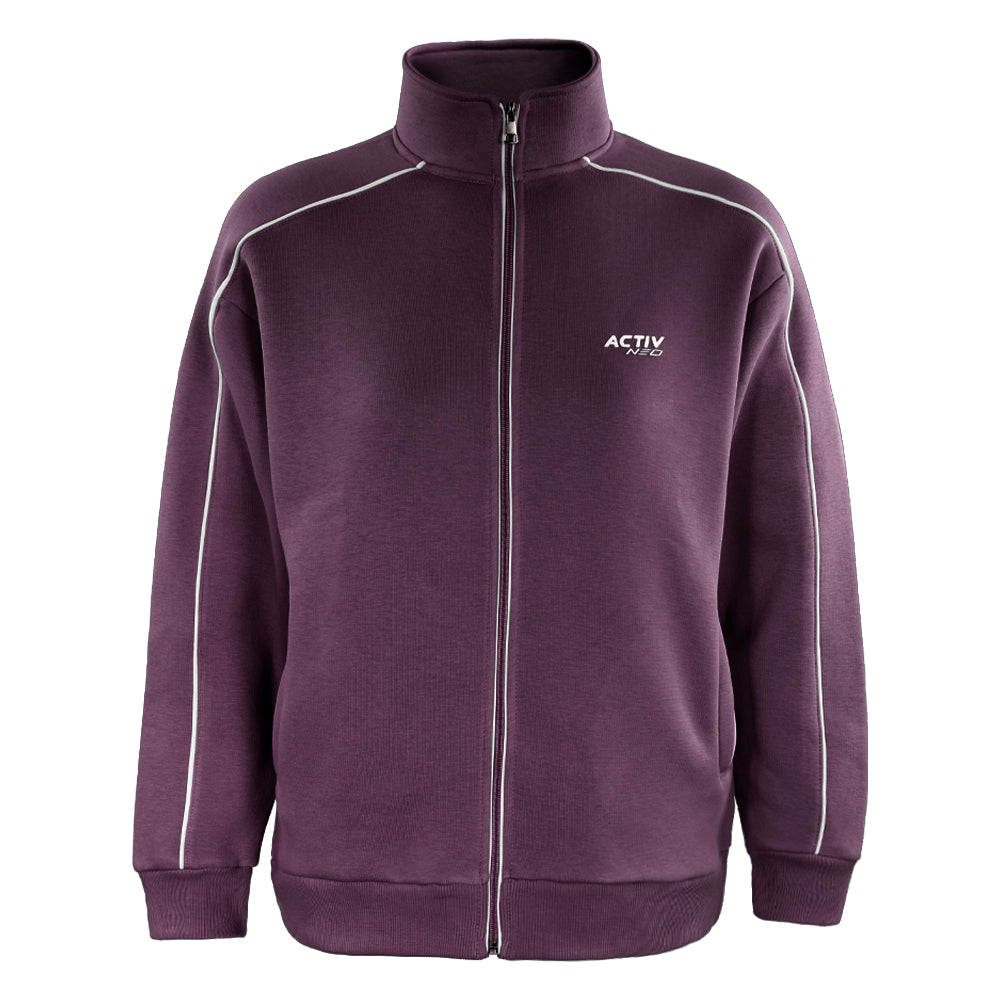 ACTIV BASIC ZIPPER SWEATSHIRT - PURPLE