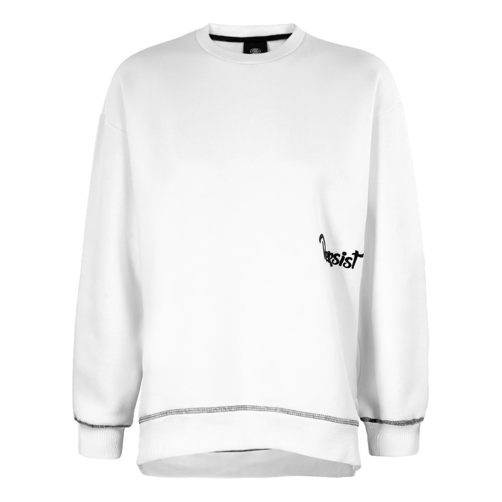 ACTIV BASIC R.NECK SWEATSHIRT - WHITE