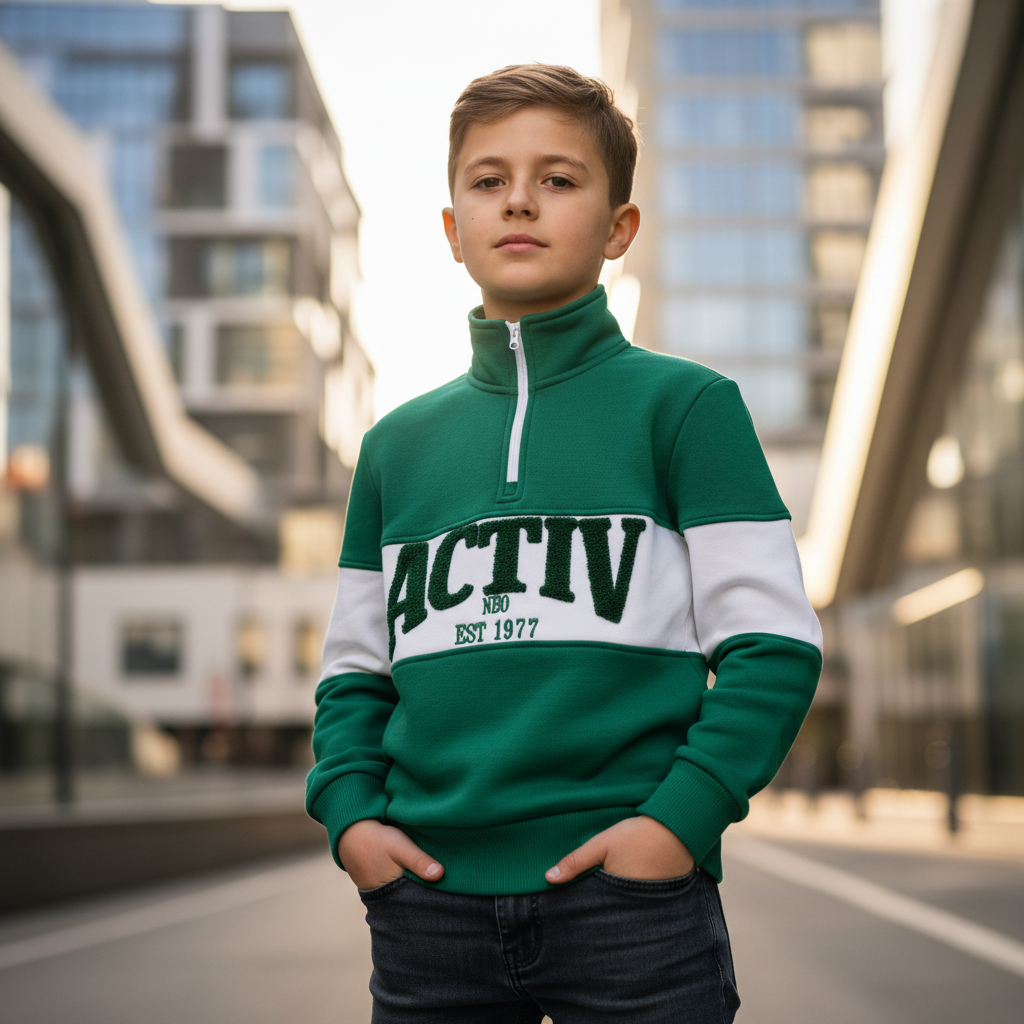 ACTIV CROW H.ZIPPER SWEATSHIRT - BENTON - Activ Abou Alaa