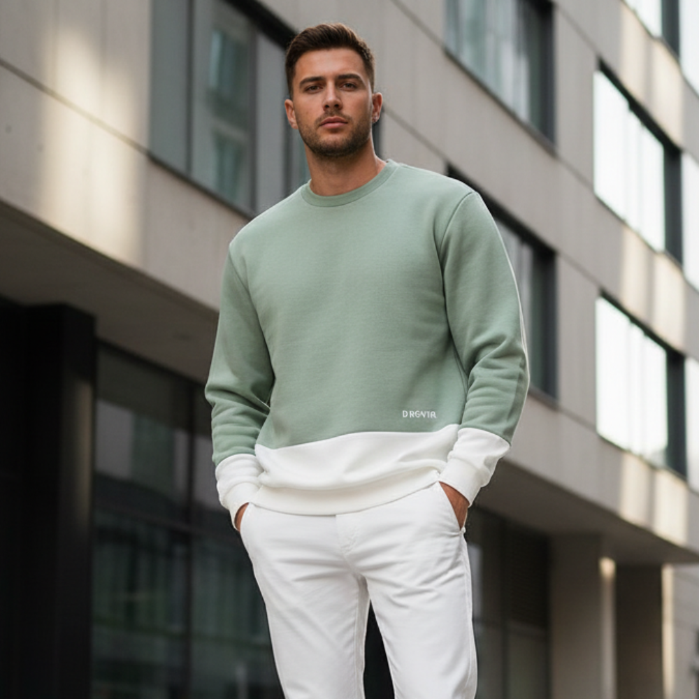 ACTIV CROW R.NECK SWEATSHIRT - MINT