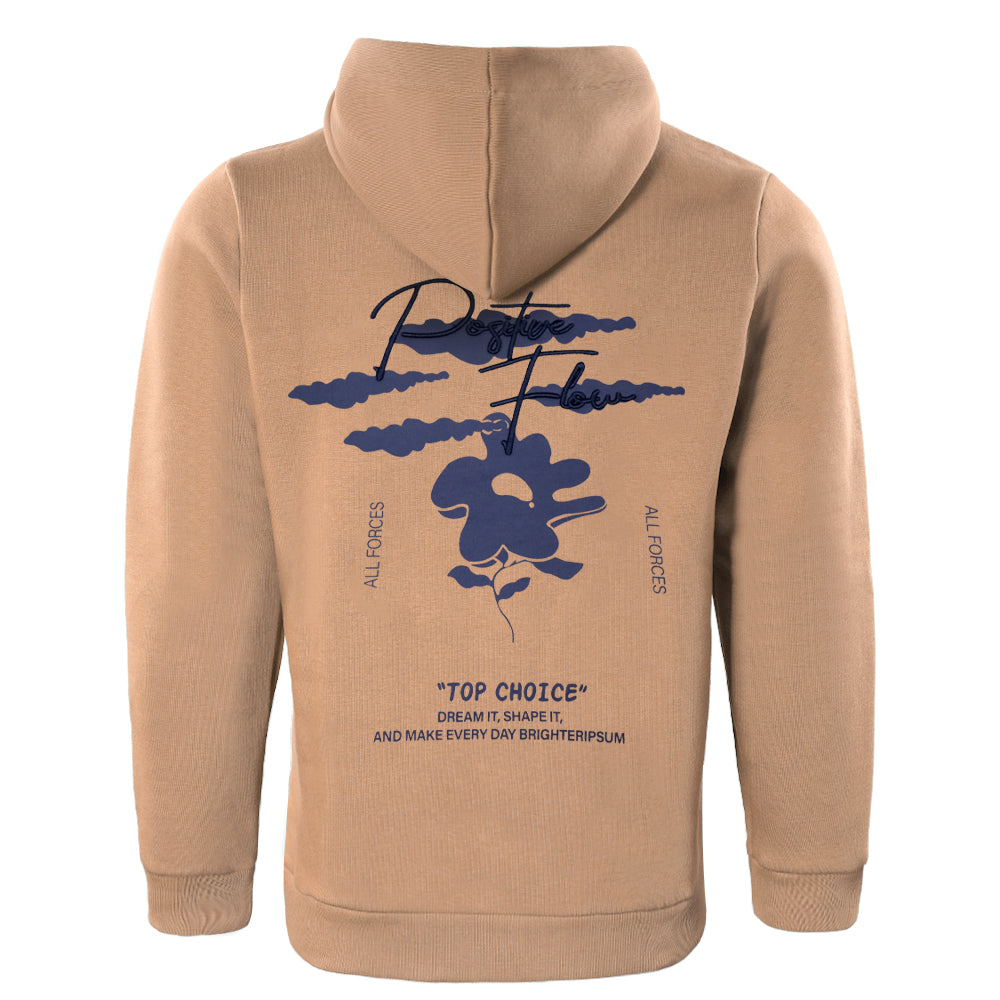 ACTIV GRAPHIC HOODIE SWEATSH - D.BEIGE