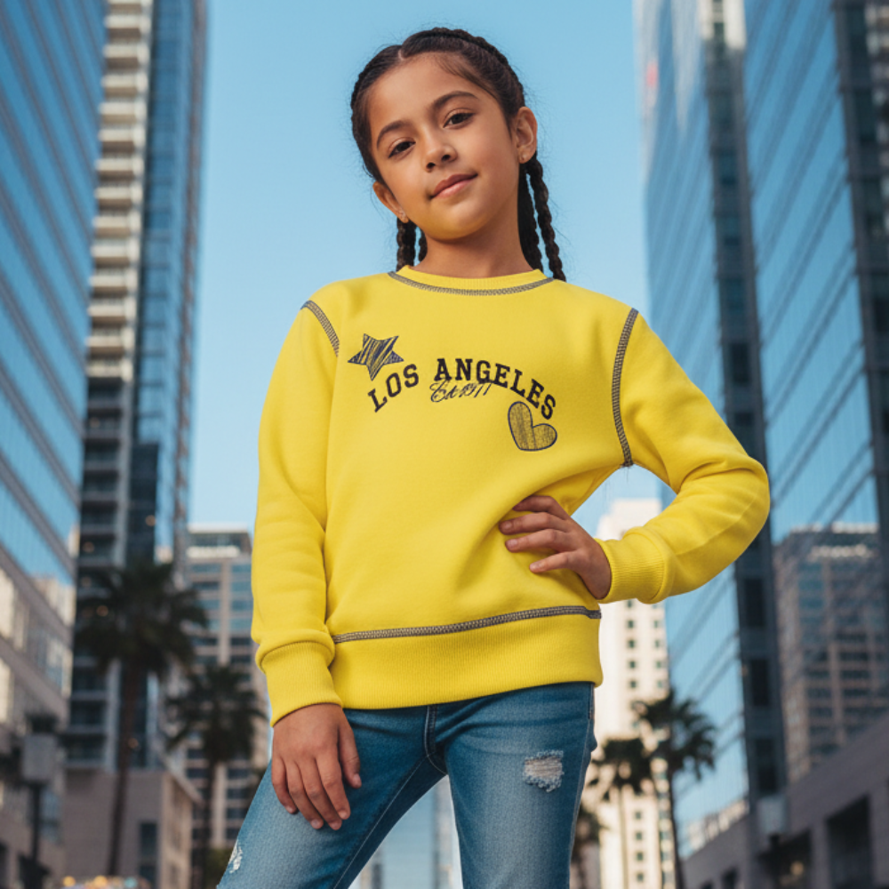 ACTIV GRAPHIC R.NECK SWEATSH - YELLOW