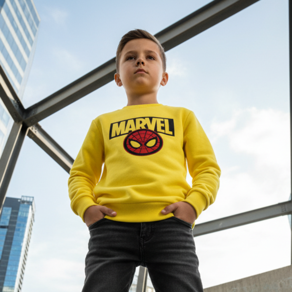 ACTIV GRAPHIC R.NECK SWEATSH - YELLOW