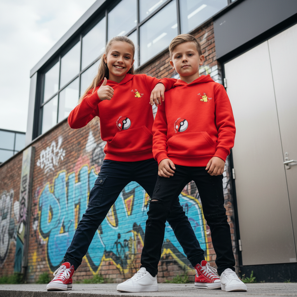 ACTIV GRAPHIC HOODIE SWEATSH - RED