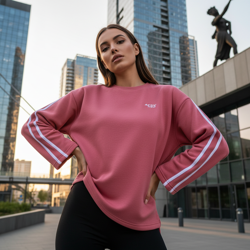 ACTIV BASIC R.NECK SWEATSHIRT - KASHMIR - Activ Abou Alaa