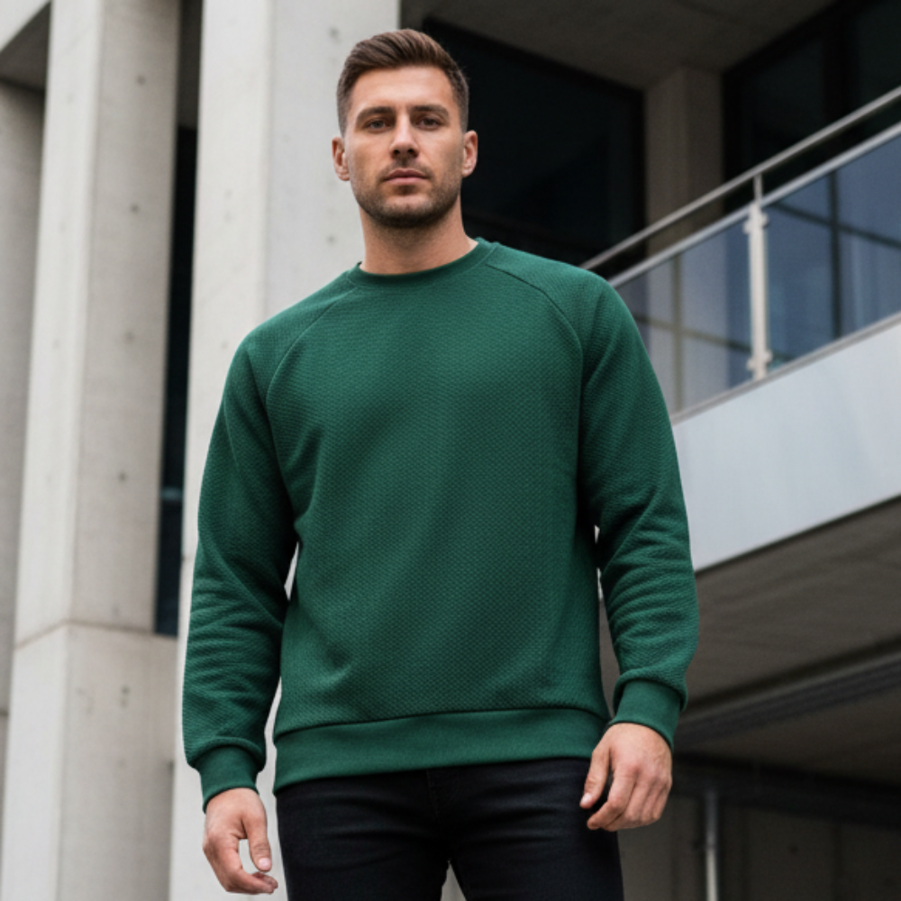 ACTIV BASIC R.NECK SWEATSHIRT - OLIVE - Activ Abou Alaa